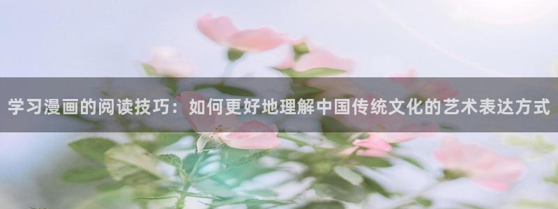 羞羞漫画网页观看：学习漫画的阅读技巧：如何更好地理解中国传统文化的艺术表达方式